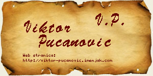 Viktor Pucanović vizit kartica